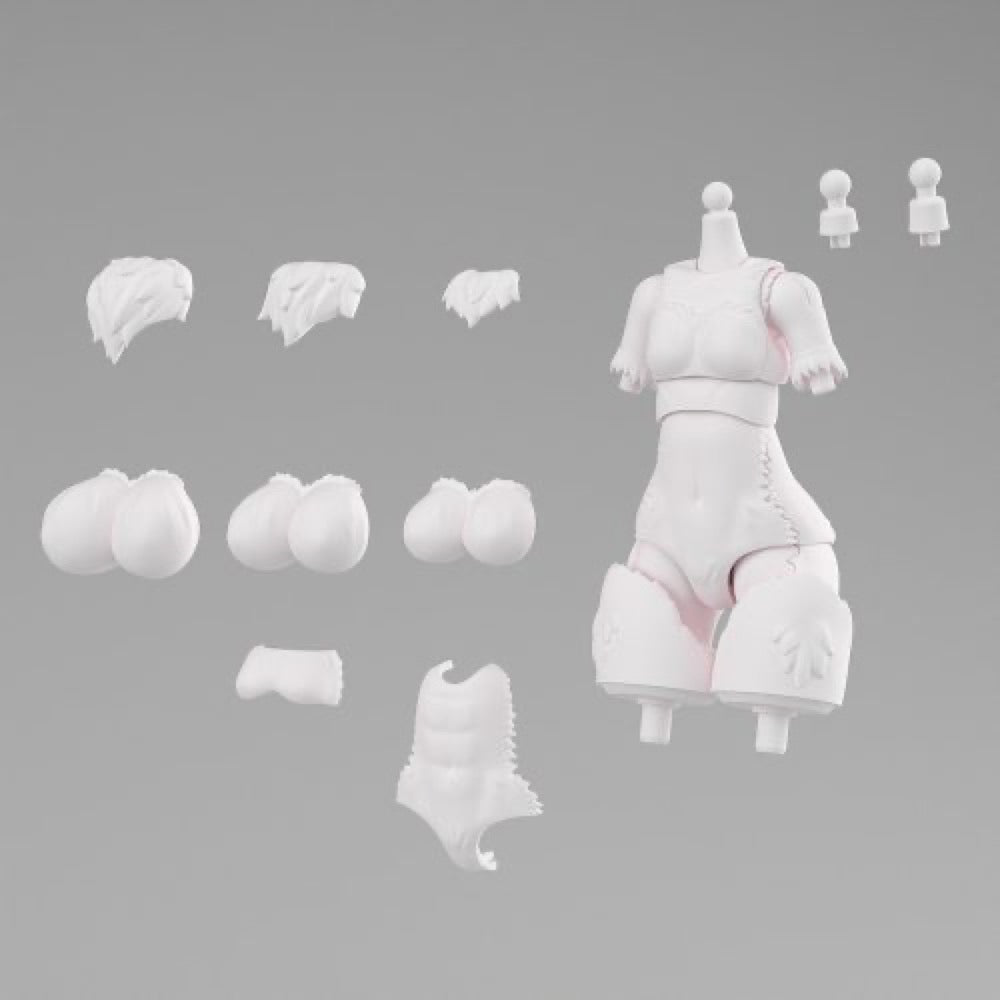 Aoshima Kemopla Body Parts Set 01 Khao Manee Color