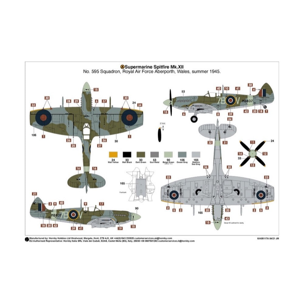 Airfix A05117A 1/48 Supermarine Spitfire Mk.XII
