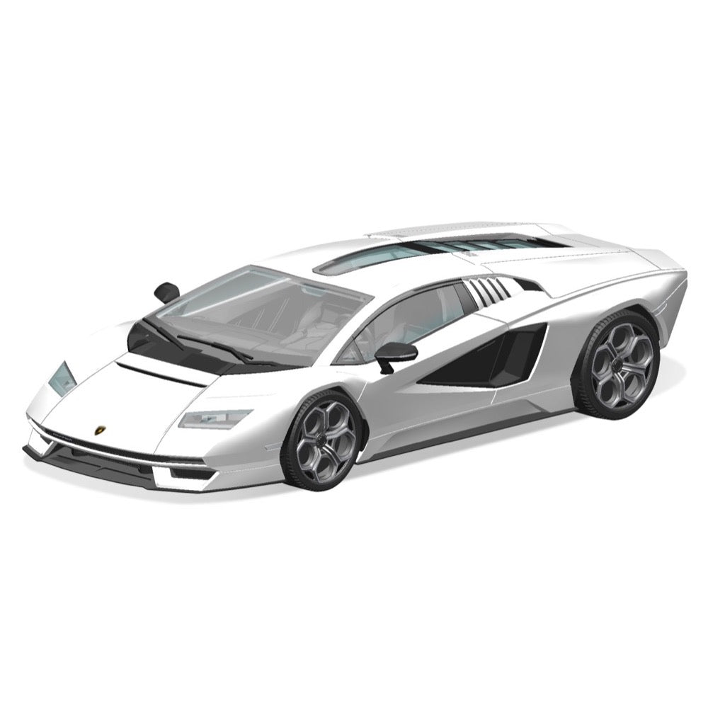Aoshima 06539 1/32 Lamborghini Countach LPI 800-4 White Sanp Kit 4905083065396