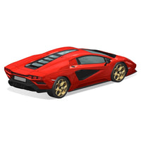 Aoshima 06540 1/32 Lamborghini Countach LPI 800-4 Red Sanp Kit 4905083065402
