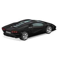 Aoshima A06542 1/32 Lamborghini Countach LPI 800-4 Black Snap Kit 4905083065426