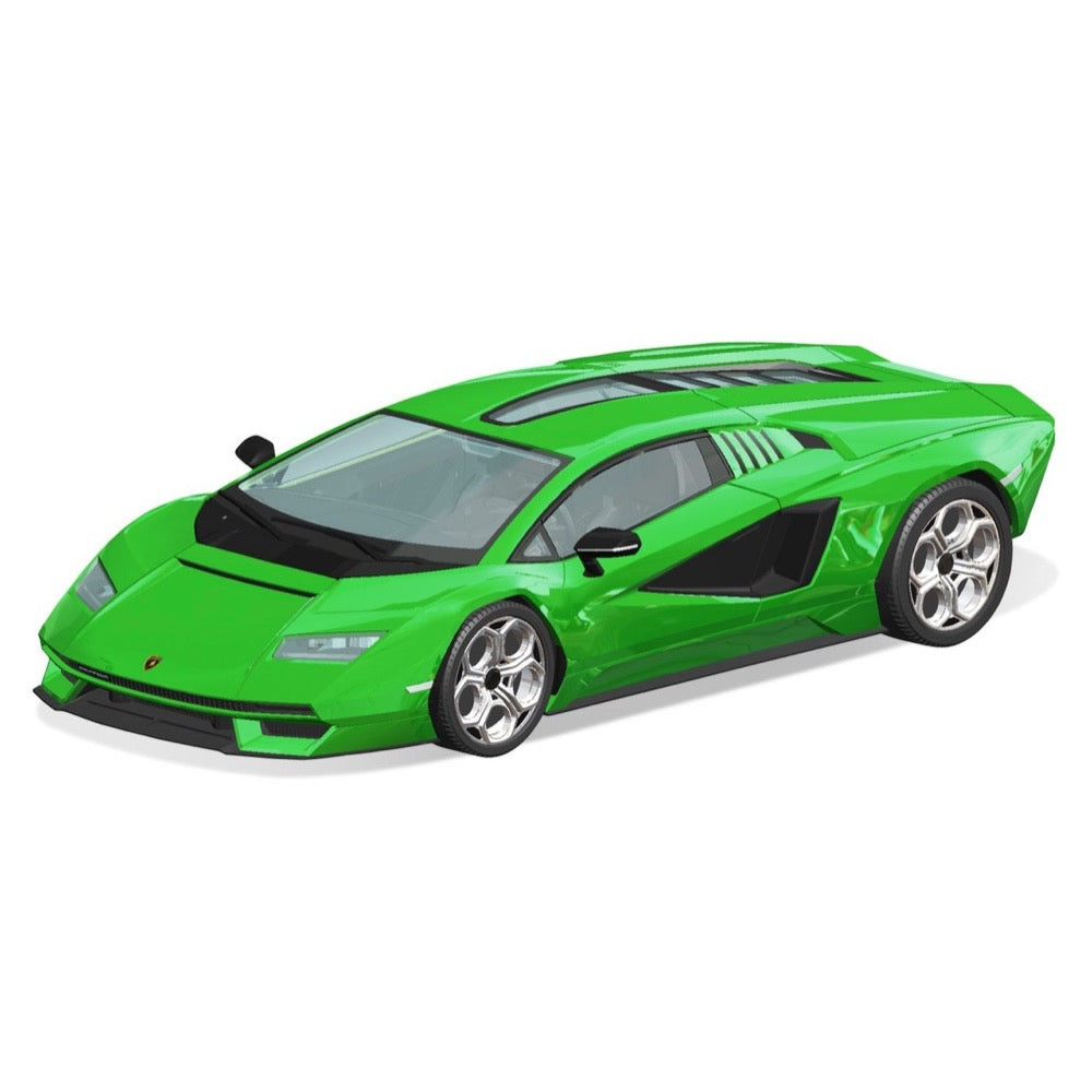 Aoshima A06543 1/32 Lamborghini Countach LPI 800-4 Green Snap Kit 4905083065433