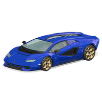 Aoshima A06544 1/32 Lamborghini Countach LPI 800-4 Metallic Blue Snap Kit 4905083065440