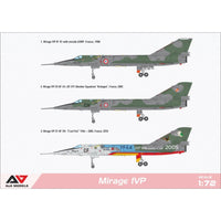 A&A Models 7221 1/72 Mirage IVP with ASMP Missile 3800237892167