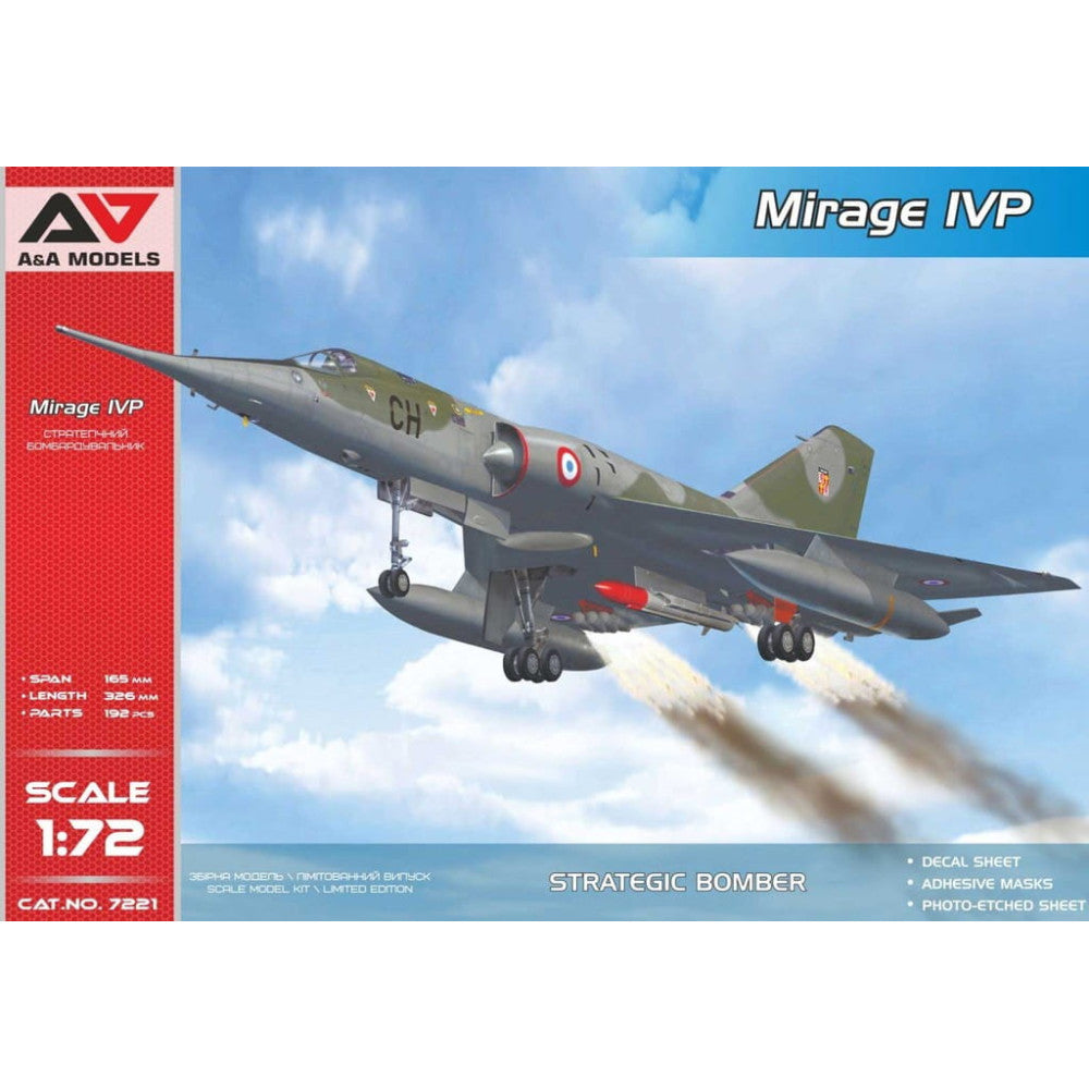 A&A Models 7221 1/72 Mirage IVP with ASMP Missile 3800237892167