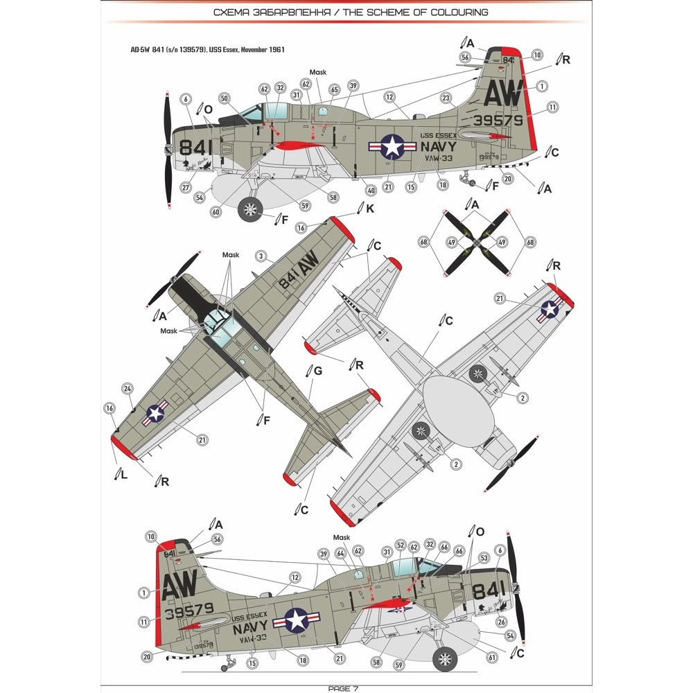 A&A Models 7228 1/72 Douglas AD-5W Skyraider 3800237892860