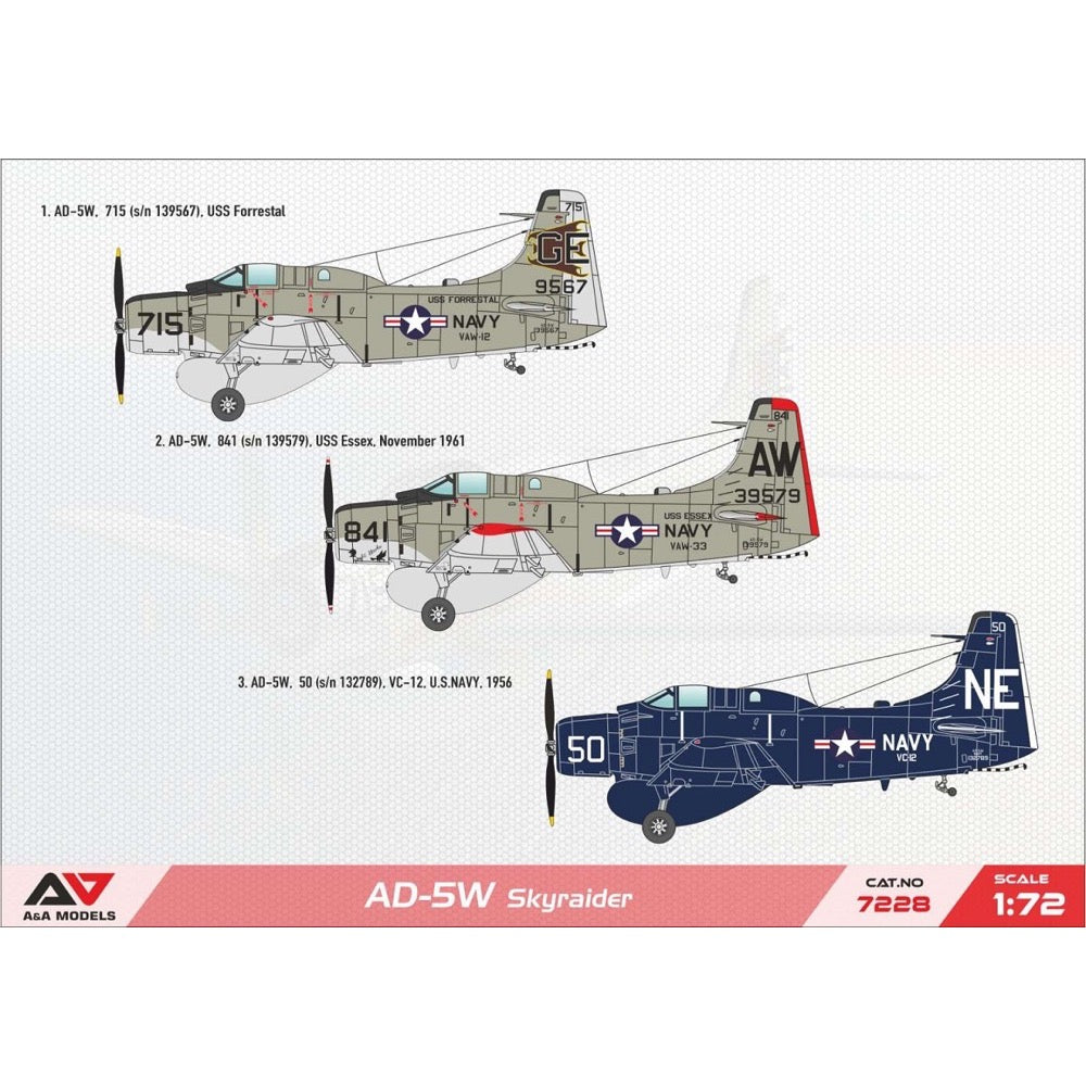 A&A Models 7228 1/72 Douglas AD-5W Skyraider 3800237892860