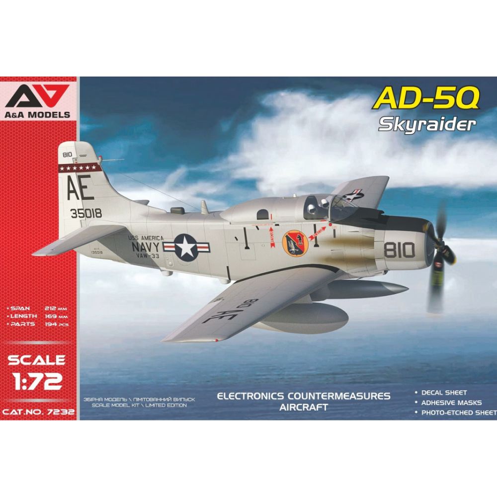 A&A Models 7232 1/72 AD-5Q Skyraider 3800237893263