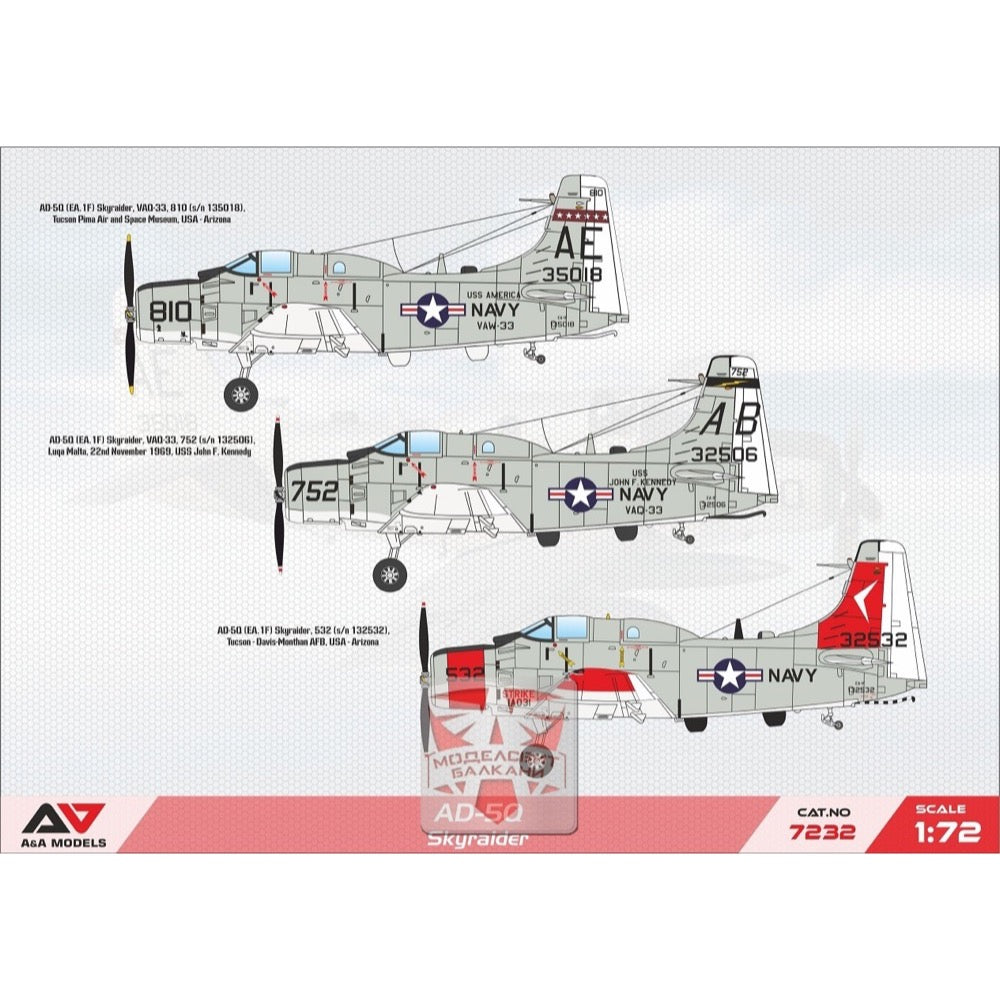 A&A Models 7232 1/72 AD-5Q Skyraider