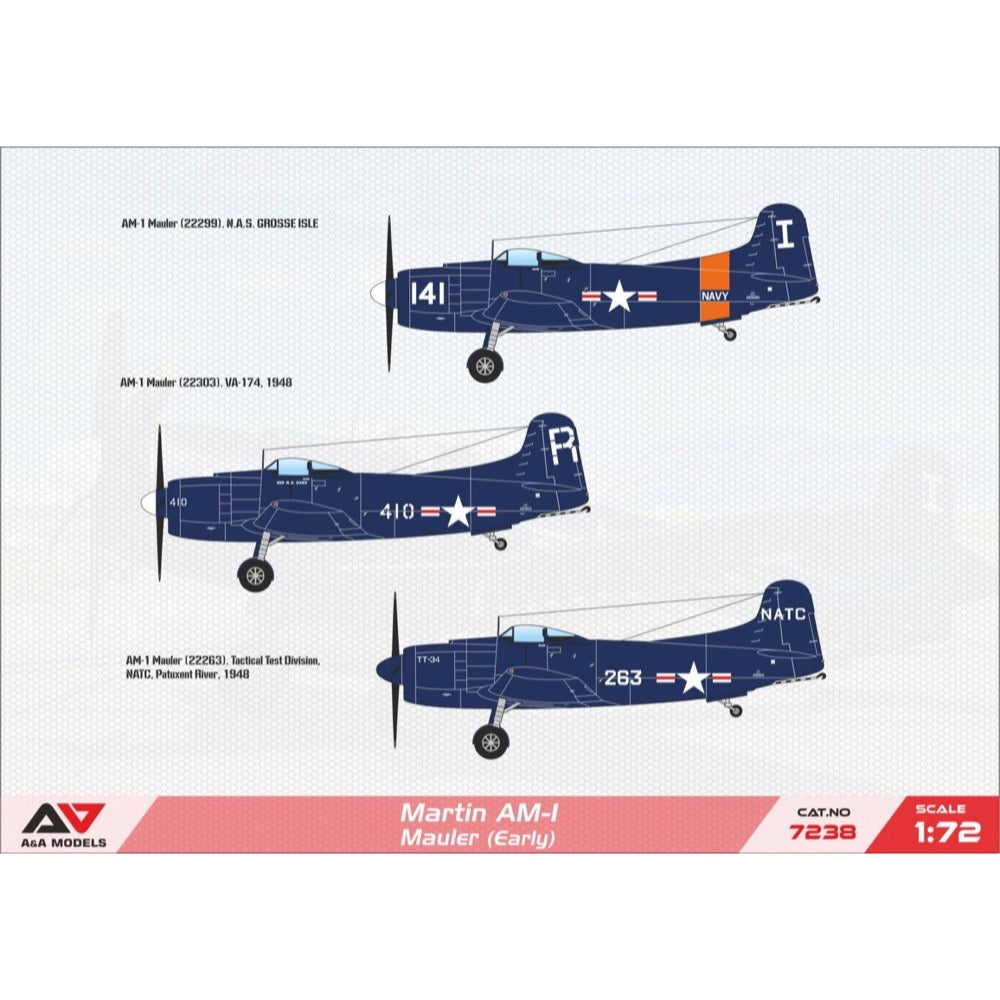 A&A Models 7238 1/72 Martin AM-1 Mauler Attack Aircraft Early 3800237893867