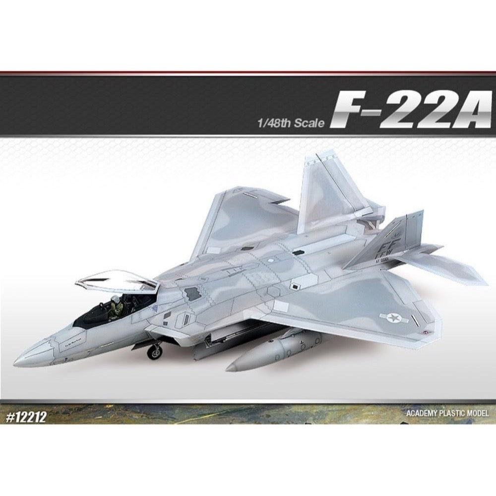 Academy 1/48 USAF F-22A Air Dominance Fighter Model Kit