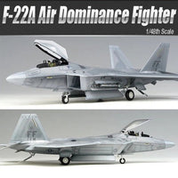 Academy 1/48 USAF F-22A Air Dominance Fighter Model Kit
