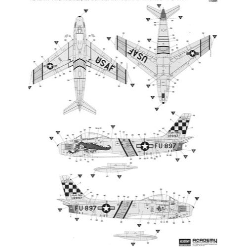 Academy 12234 1/48 F-86F The Huff Limited Edition