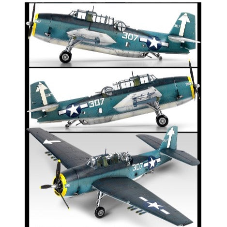Academy 12285 1/48 TBM-3 "USS Bunker Hill" Avenger
