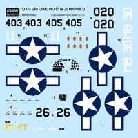 Academy 12334 1/48 USMC PBJ-1D (B-25 Mitchell)