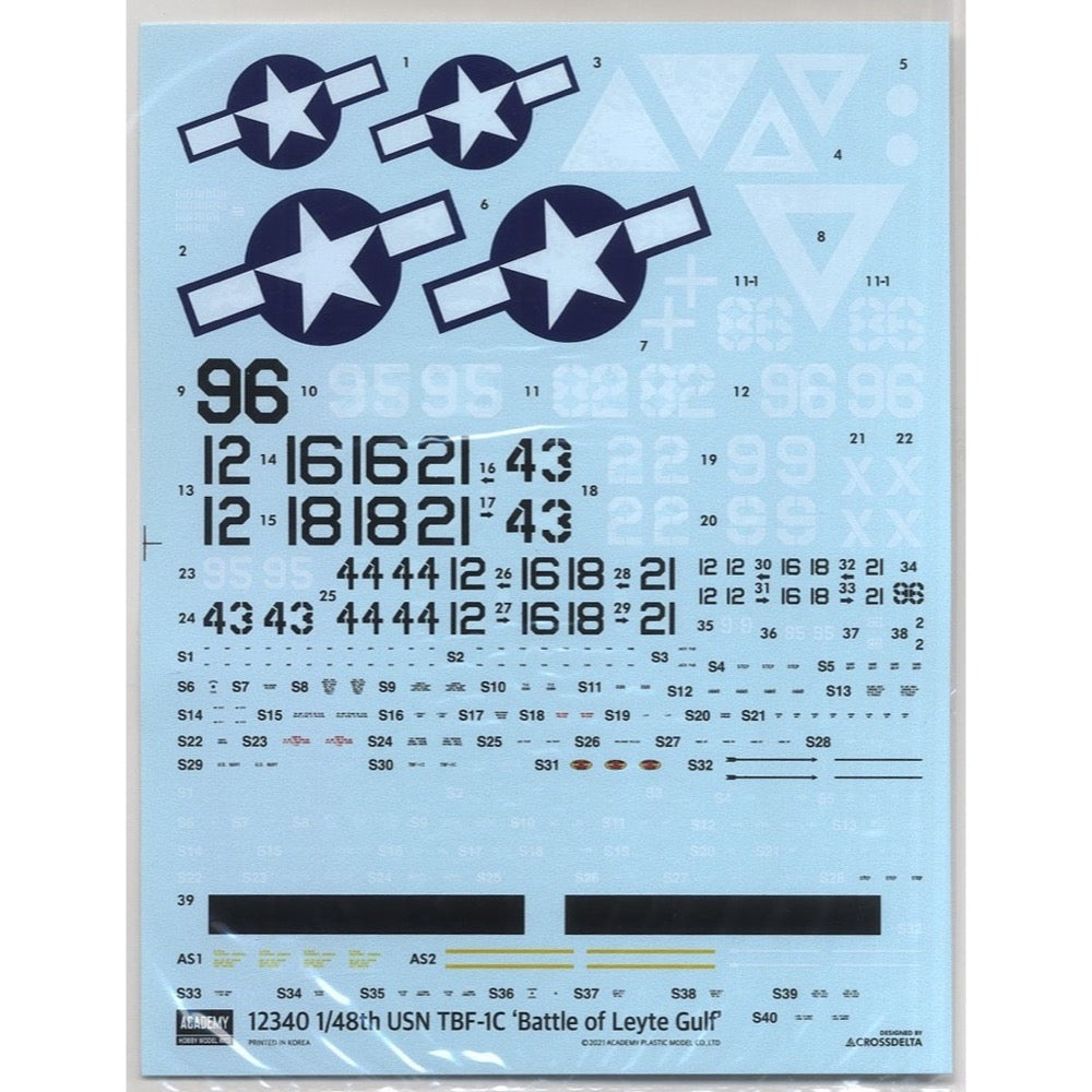 Academy 12340 1/48 USN TBF-1C Avenger "Battle of Leyte Gulf"