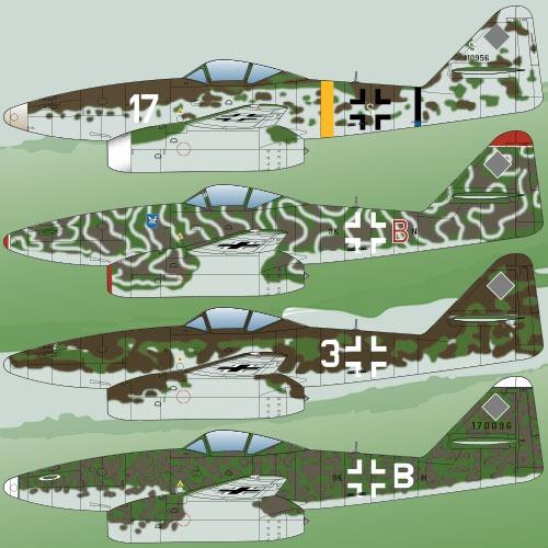 Academy 12542 1/72 ME262A-1/2 "Last Ace" Le: