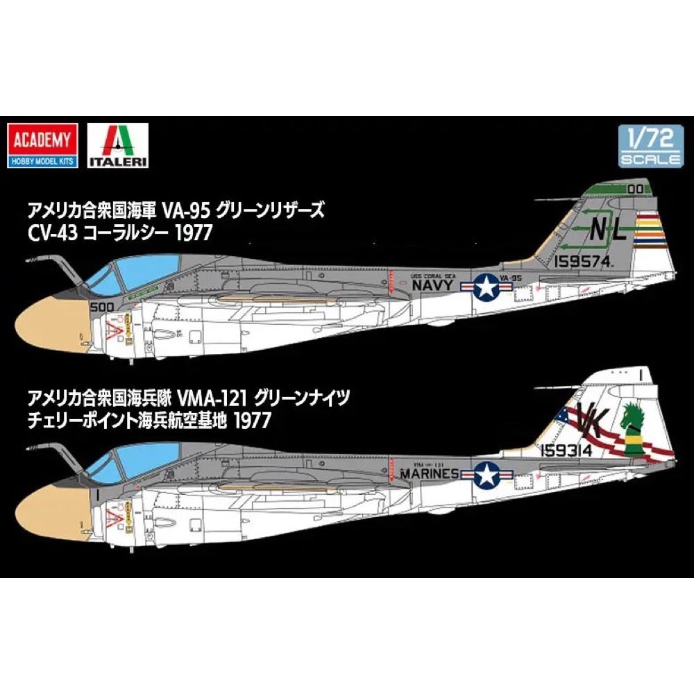 Academy 1/72 USN A-6E VA-95 Green Lizards Model Kit