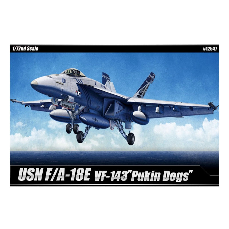 Academy 12547 1/72 USN F/A-18E VFA-143 "Pukin Dogs" Super Hornet