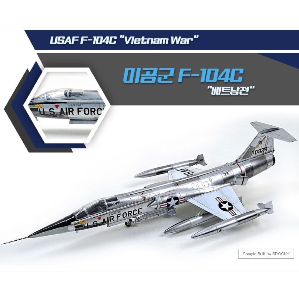 Academy 12576 1/72 Lockheed USAF F-104C Starfighter Vietnam War