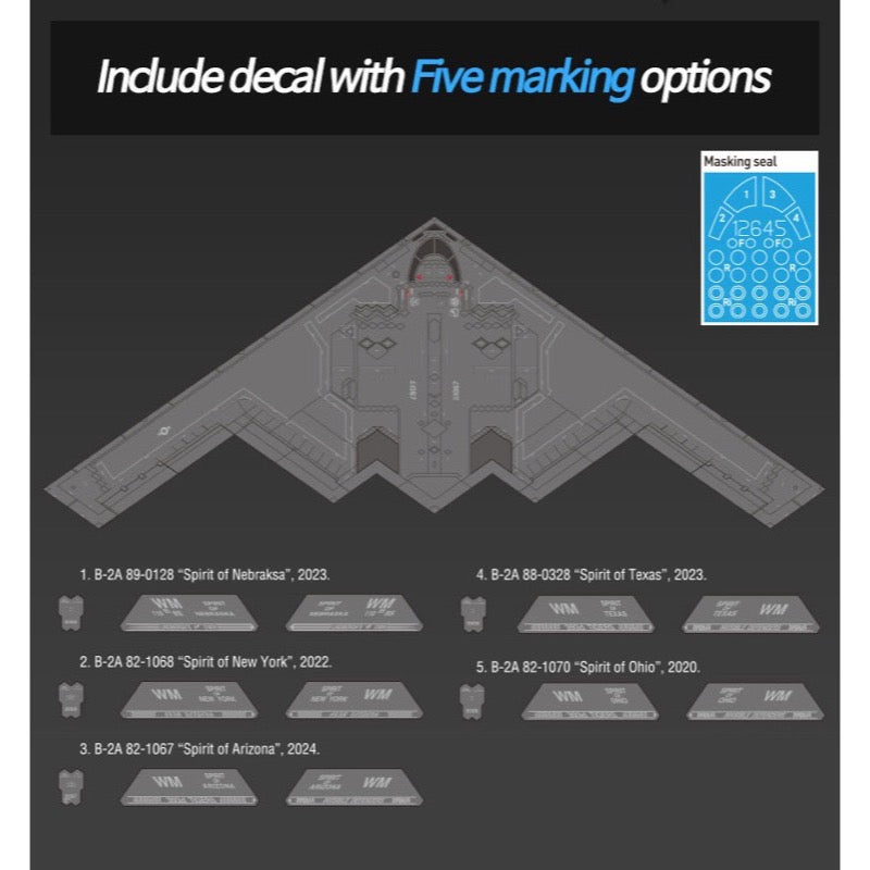 Academy 12645 1/144 USAF B-2A Stealth Bomber