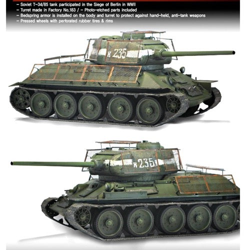 Academy 13295 1/35 T-34/85 No.183 Factory Berlin 1945