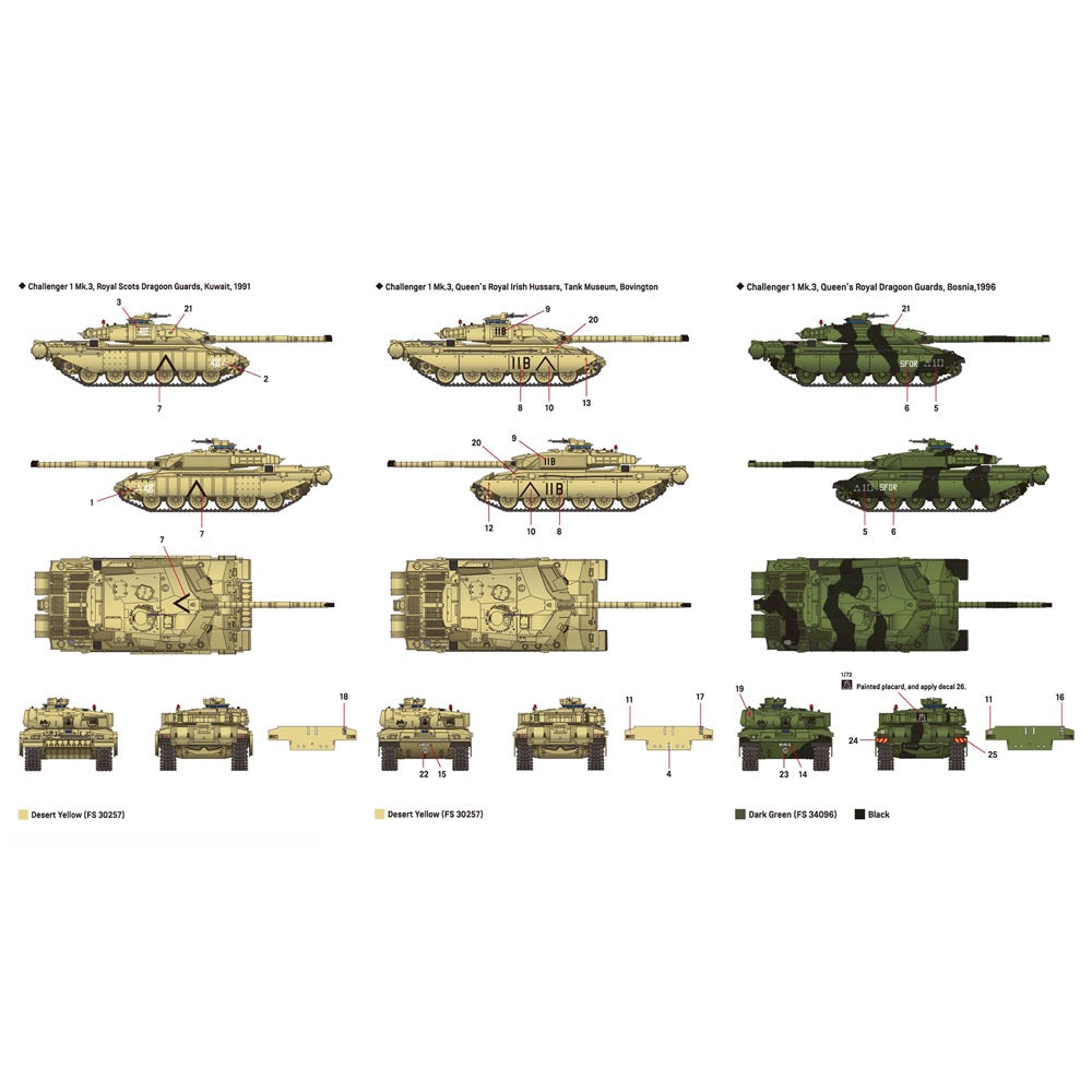 Academy 13426 1/72 Challenger 1 Mk 3 British Main Battle Tank