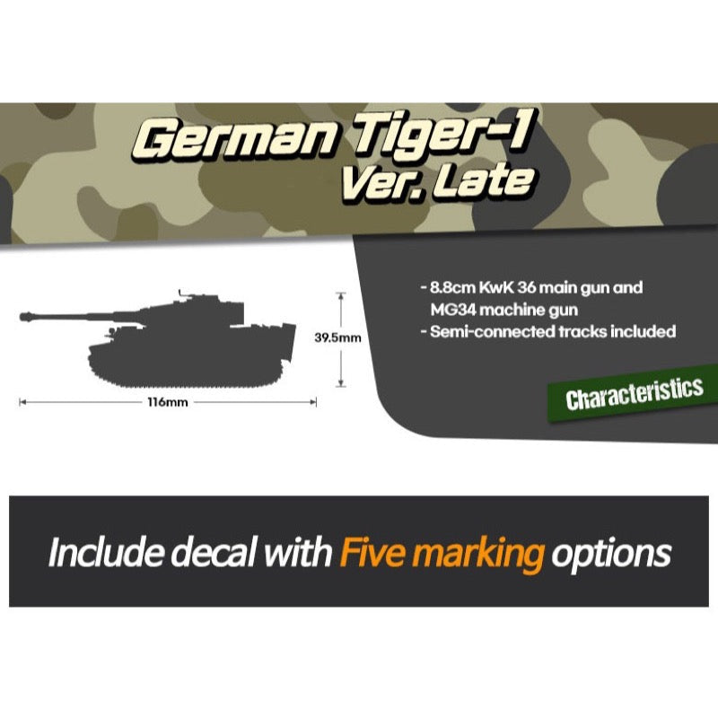 Academy 13431 1/72 1/72 German Tiger-I Ver. Late