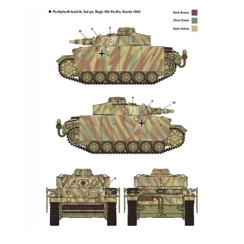 Academy 1/35 German Panzer III Ausf.N Afrika Korps Model Kit