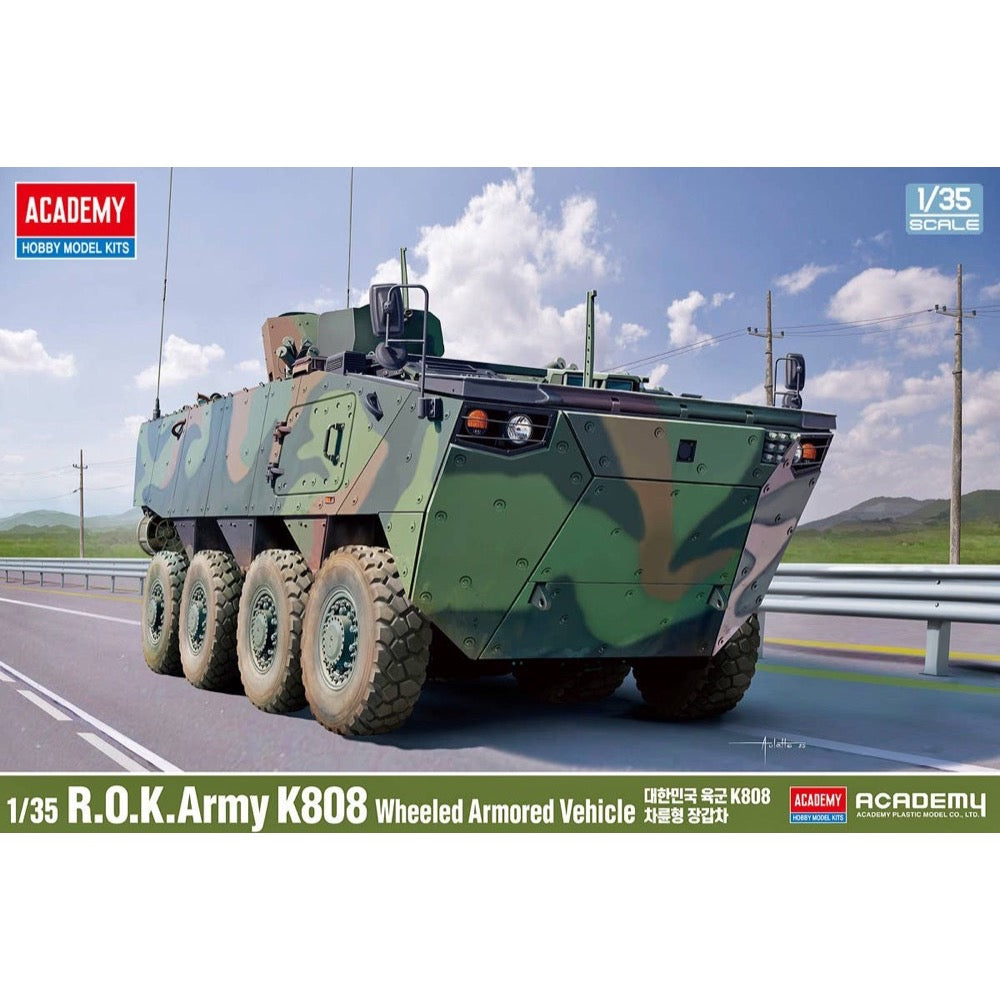 Academy 1/35 R.O.K. Army K808 Wheeled Armoured Vehicle Model Kit