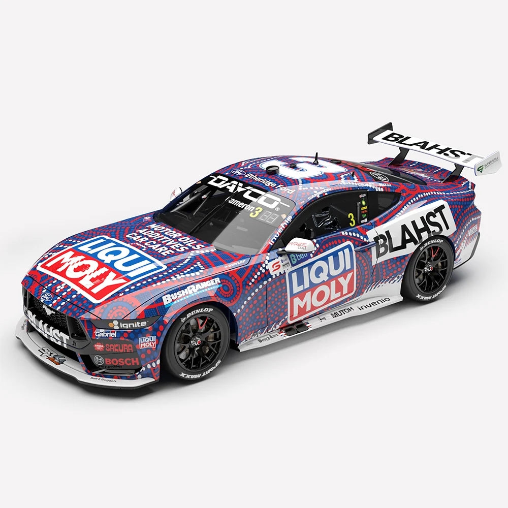 Authentic Collectables 1/18 Liqui Moly BLAHST Racing No.3 Ford Mustang GT 2026 Betr Darwin Triple Crown Indigenous Round