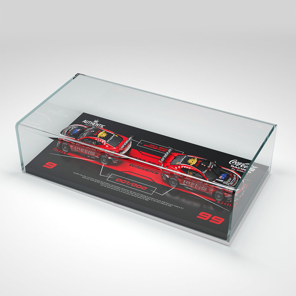 Authentic Collectables ACD43C23TC 1/43 Coca-Cola Racing By Erebus No.9 and No.99 Chevrolet Camaro ZL1 2023 Repco Supercars Championship Teams Champion Twin Set Will Brown and Brodie Kostecki
