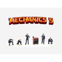 American Dioramas 1/64 Mechanics 5 Figure Set