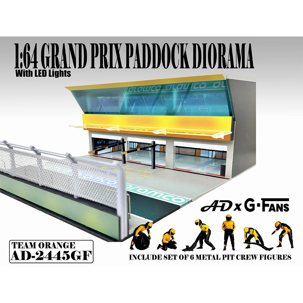 American Dioramas 1/64 GP Paddock Diorama Team Orange