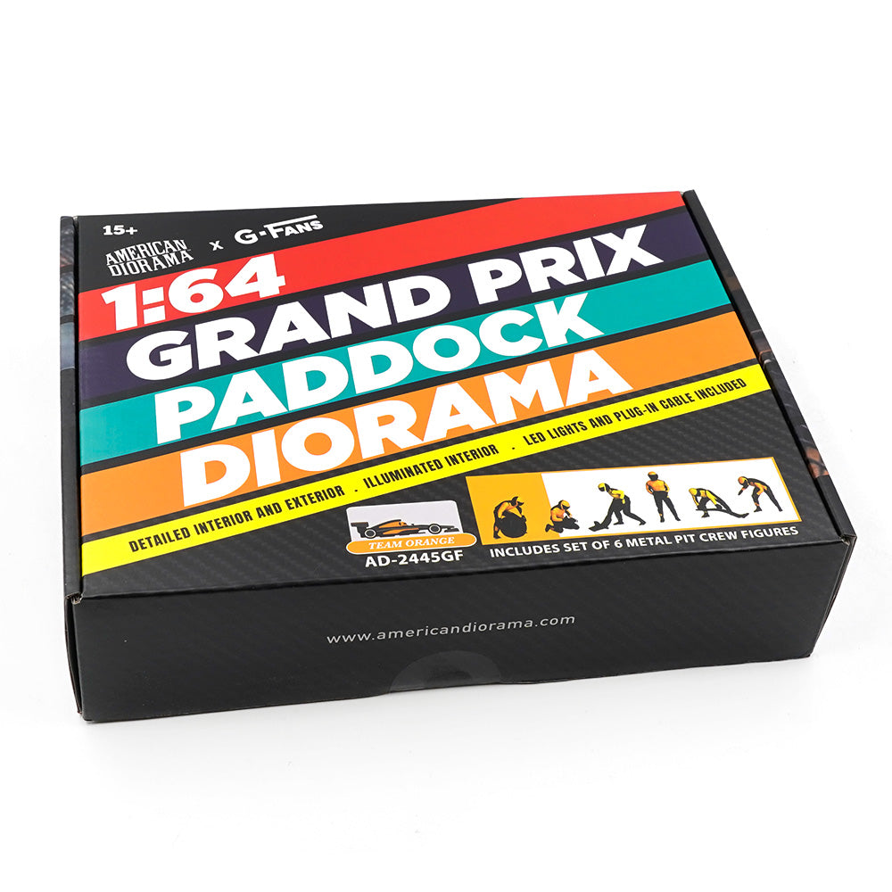 American Dioramas 1/64 GP Paddock Diorama Team Orange