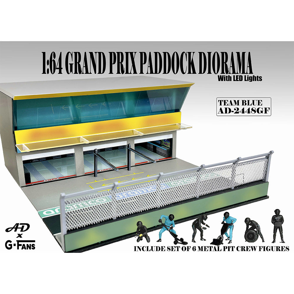 American Dioramas 1/64 GP Paddock Diorama Team Black