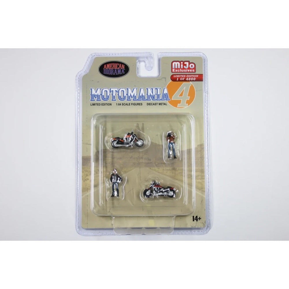 American Dioramas 1/64 MotoMania 4 Figure Set