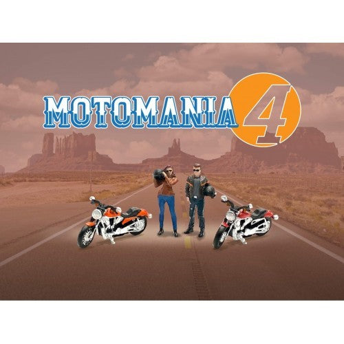 American Dioramas 1/64 MotoMania 4 Figure Set