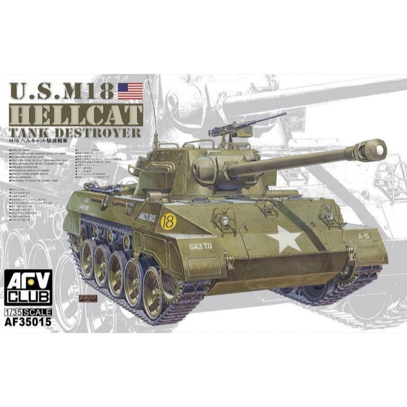 AFV Club AF35015 1/35 M18 Hellcat Tank Destroyer Plastic Model Kit