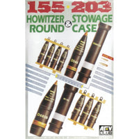 AFV 35017 1/35 155/203mm Howitzer Round & Storage Case
