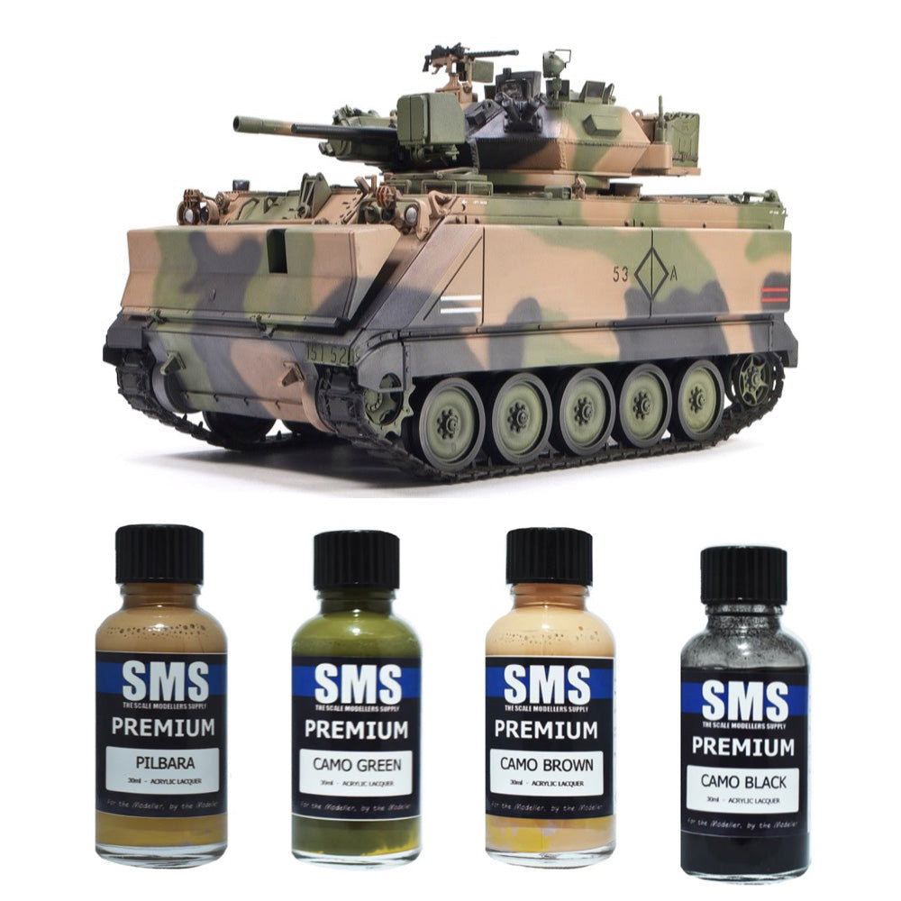 AFV Club 1/35 Australian Army M113A1 MRV  and SMS SET02a Auscam Modern Colour Set Bundle