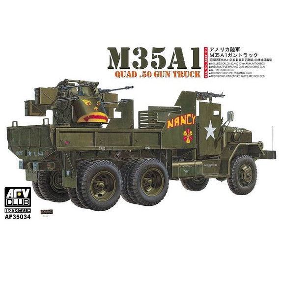 AFV 35034 1/35 M35A1 Vietnam Gun Truck Plastic Model Kit