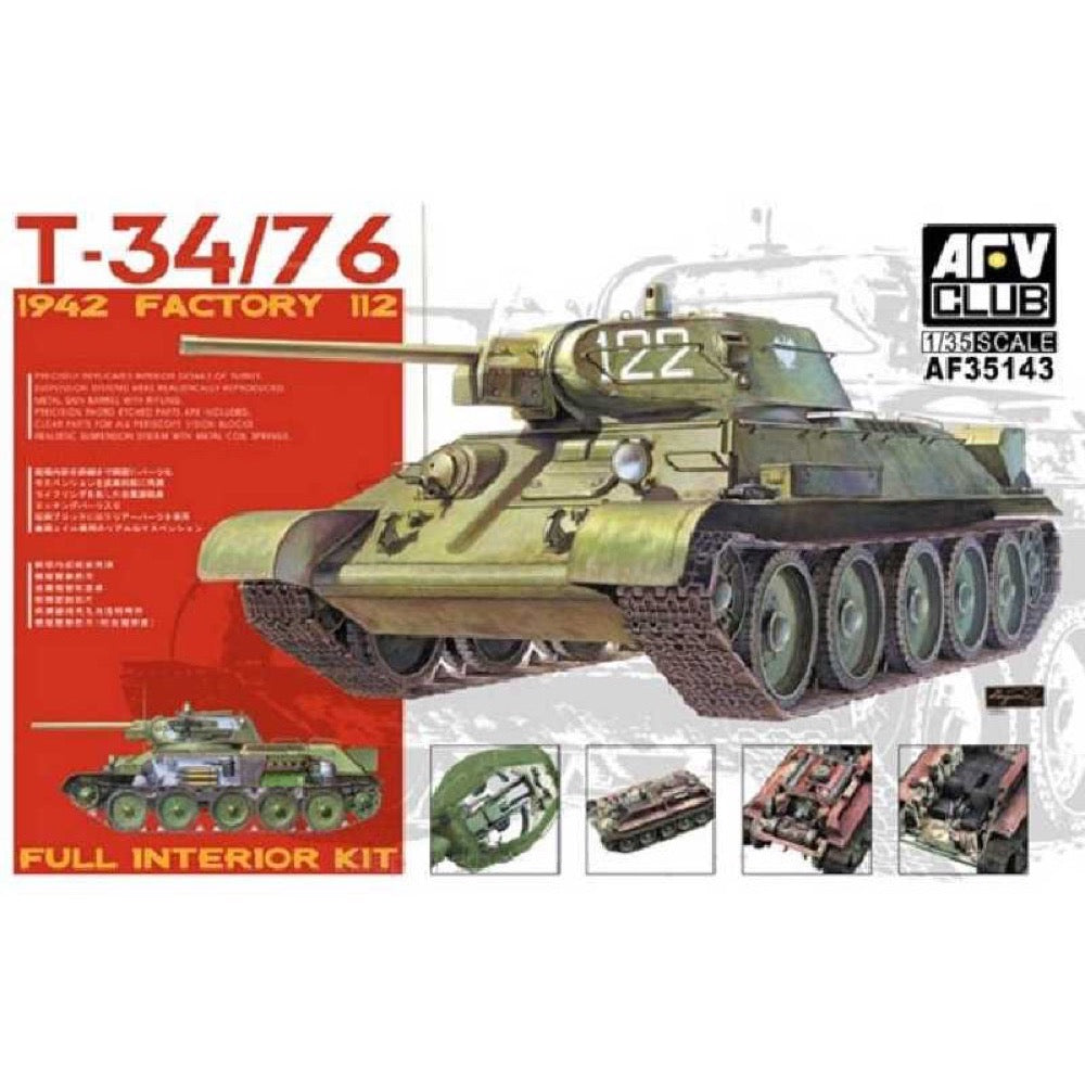 AFV 35143 1/35 T-34/76 1942 Factory 112