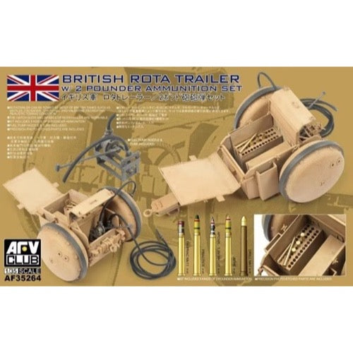 AFV 35264 1/35 WW2 British Rota w/ 2 Pounder Ammunition Set 24 pce