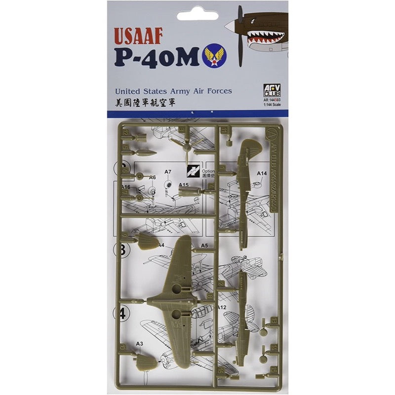 AFV Club AR144S03 1/144 USAAF P40-M (United States Army Air Forces) Plastic Model Kit