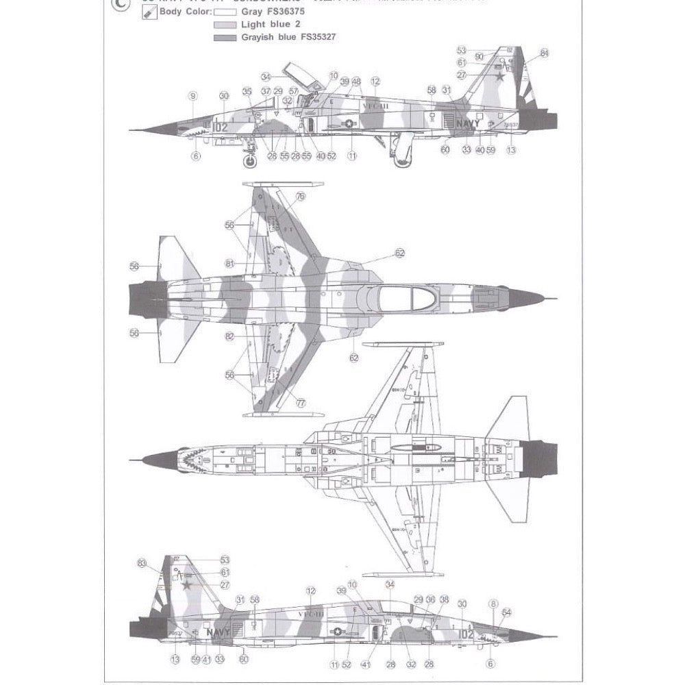 AFV AR48101 1/48 F-5F VFC-111 Sundowners