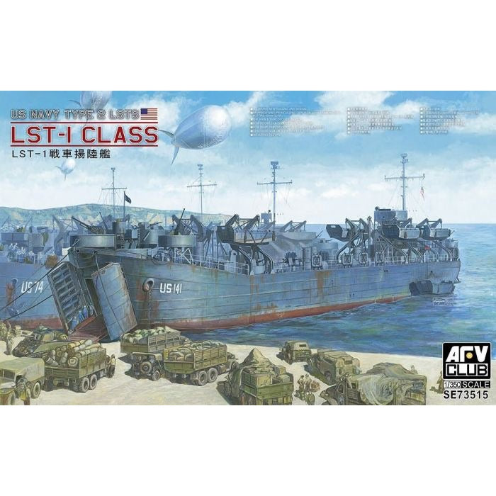 AFV 1/350 US Navy Type 2 LSTS LST-1 Class