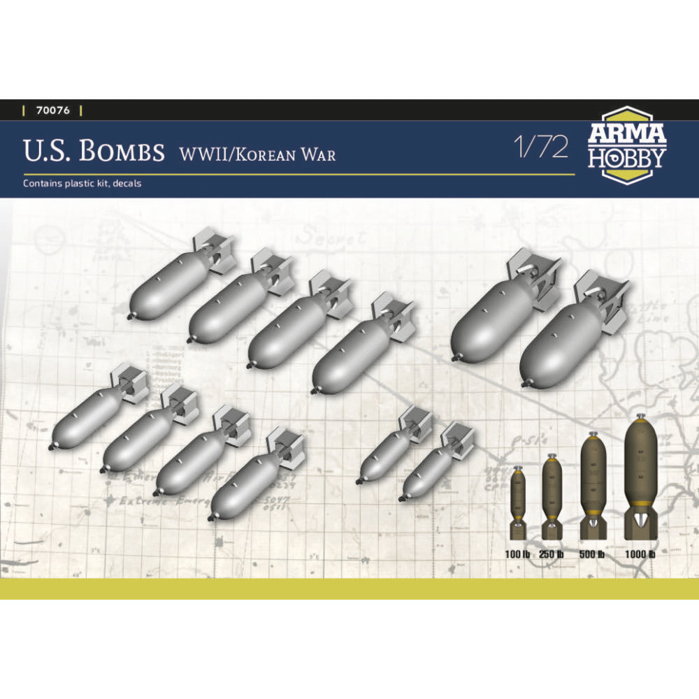 Arma Hobby 70076 1/72 US Bombs WW2 5902734373694