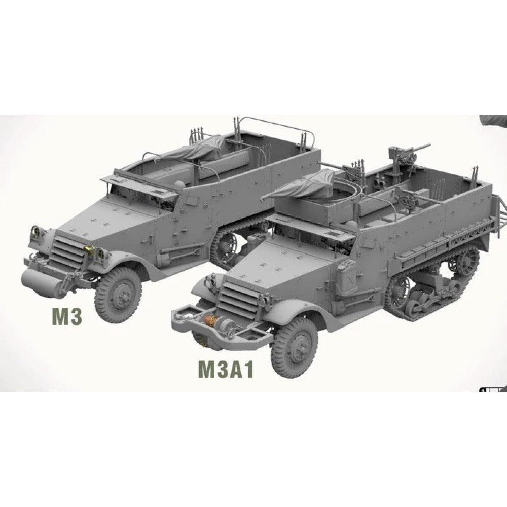 Andy's Hobby HQ 1/35 M3 and M3A1 US WWII Halftrack Model Kit