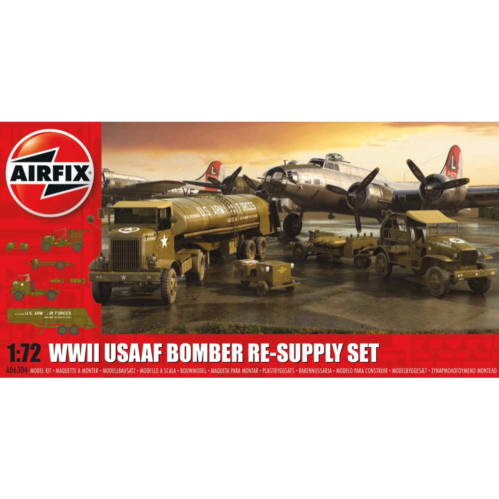 Airfix A06304 1/72 USAAF Bomber Re-Supply Set Autocar U-7144-T 4x4 Tractor Unit and F-1 Fuel Trailer